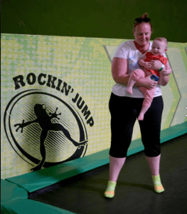 Me and Bitty Bird getting our jump on!